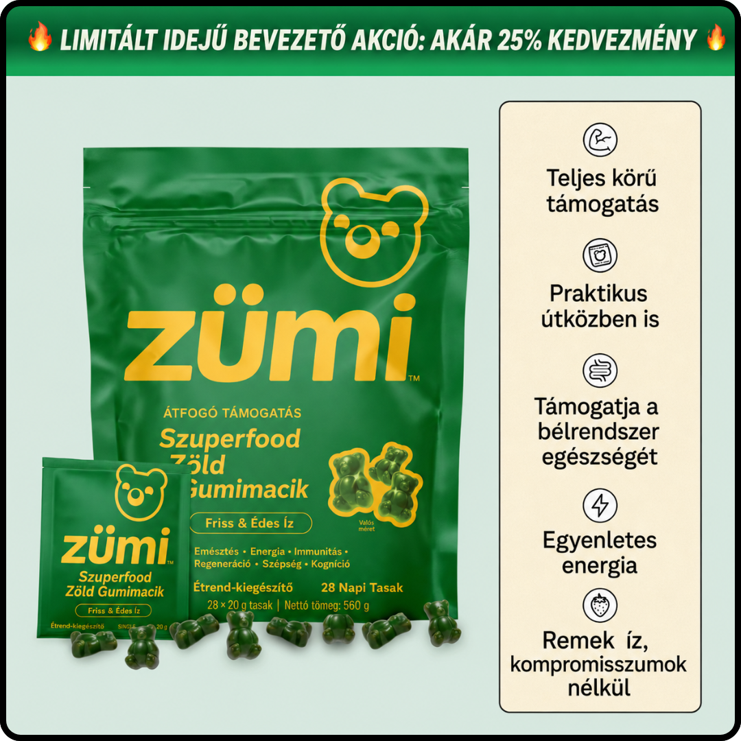 Zümi szuperélelmiszer-gumicukorka